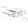 Inductıon Hob Wıth Extractor  90Cm