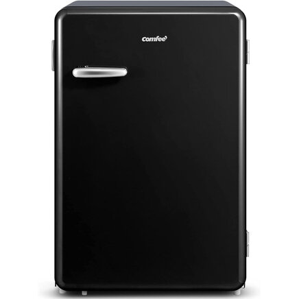 Retro Siyah Mini Buzdolabı